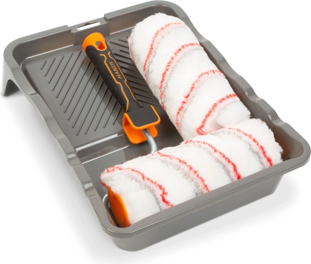 Set verfrollers met verfkrabber – 4 stuks