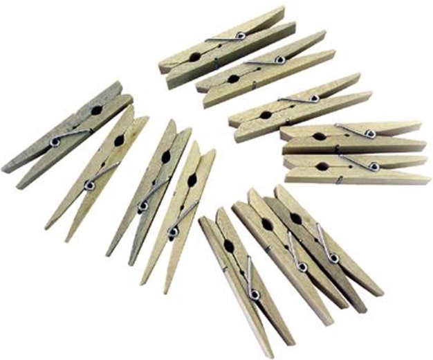 Houten wasknijpers TORO 24 stuks