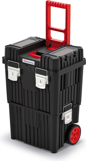 Modulaire gereedschapskoffer Heavy 71 l met wielen en inklapbare handgreep
