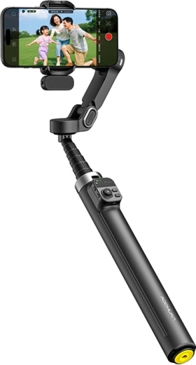 AOCHUAN V3 3-assige stabilisator (gimbal) voor telefoon met AI-gezichtsvolging, zwart