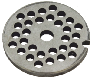 Zeef voor vleesmolen nr. 5 van hoogwaardige machine­staal, diameter 2,5 mm