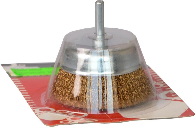 Kopsborstel met gegolfde draad 68 mm met schacht FESTA