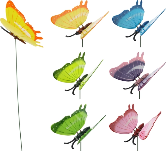 Tuinprikker Vlinder 67 cm – mix kleuren