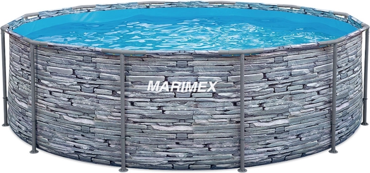 Opzetzwembad Florida 3,66 × 0,99 m met steenmotief zonder accessoires