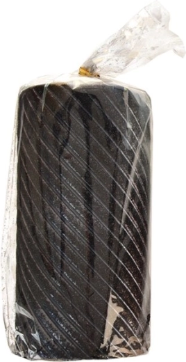 Kaars Caro cilinder zwart 7 × 10 cm