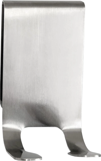 Haak voor douchedeuren van roestvrij staal, zilverkleurig, 8 × 4,5 × 1,5 cm