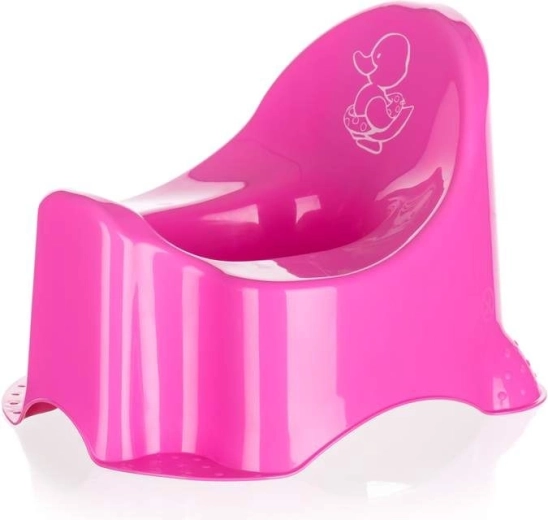 Kinderpotje roze met eendjesmotief