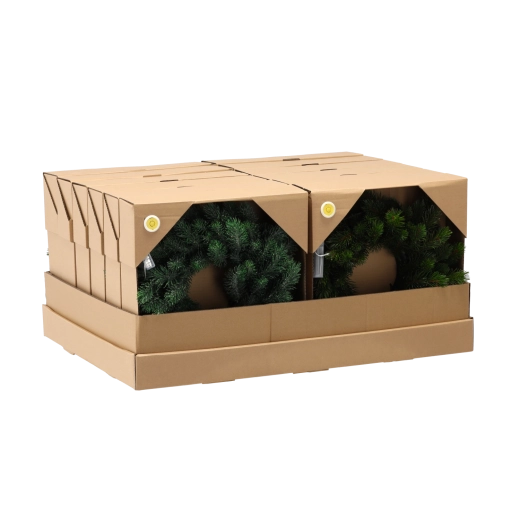 Kerstkrans van dennen 35 cm met LED-verlichting