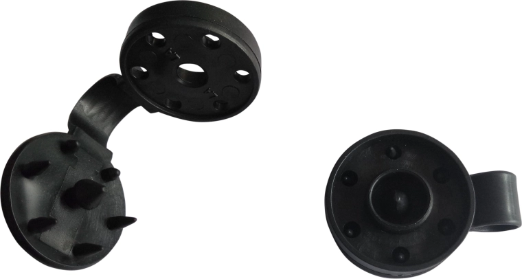 Kunststof klemmen voor schaduwdoek, zwart, verpakking 25 stuks