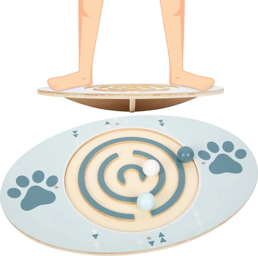 Houten balansbord met knikkers Small Foot