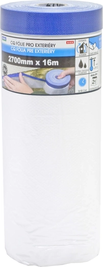 Afdektape voor buiten met afdekfolie 270 × 1600 cm, zelfklevend