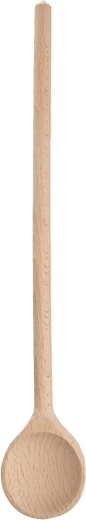 Houten ronde kooklepel 35 cm