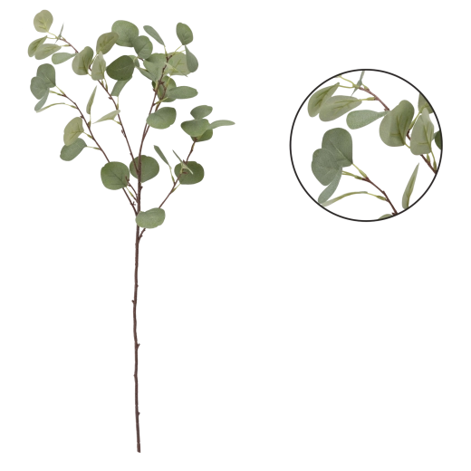 Kunsttak met grote groene bladeren 90 cm