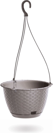 Hangende bloempot Ratolla Round, 21,5 cm, mocca
