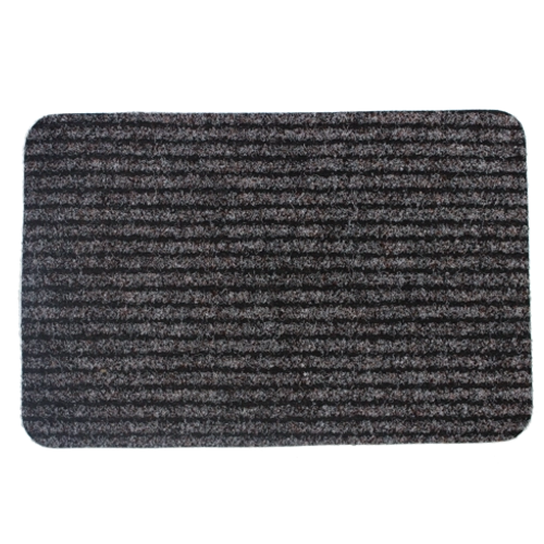 Deurmat streep 40 × 60 cm, grijs