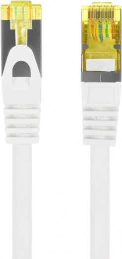 Patchkabel Lanberg Cat6a S/FTP LSZH CU 0,5 m wit - 1 stuk