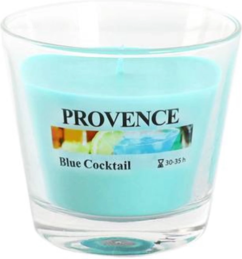 Geurkaars in glas Provence Blue Cocktail 35 uur