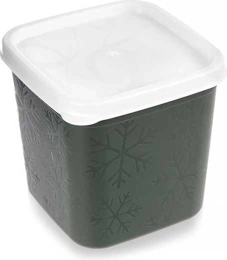 Kunststof voedseldoos met deksel 380 ml groen