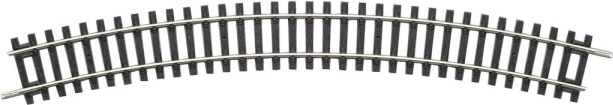 Gebogen rail PIKO H0 R3, 30°, straal 484 mm