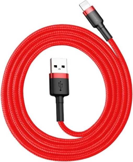 Baseus Cafule oplaadkabel USB–Lightning 3 m, 2 A, rood