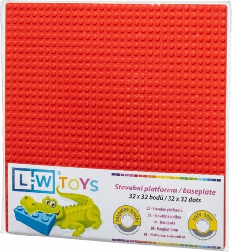 Basis bouwplaat 32×32 rood