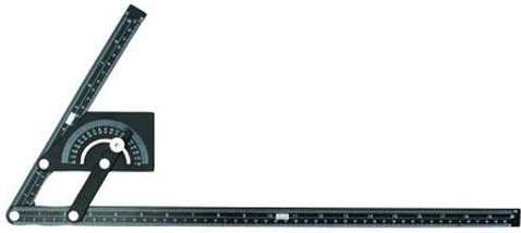 Boogvormige gradenboog 0–180° 230 × 500 mm