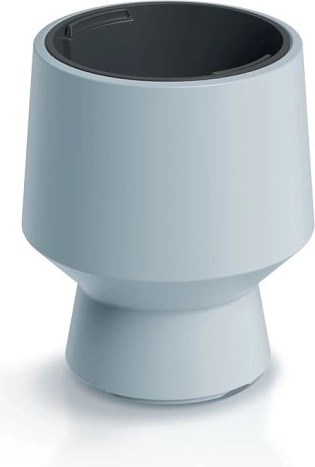 Bloempot met inzetstuk 27 cm lichtgrijs HEOS