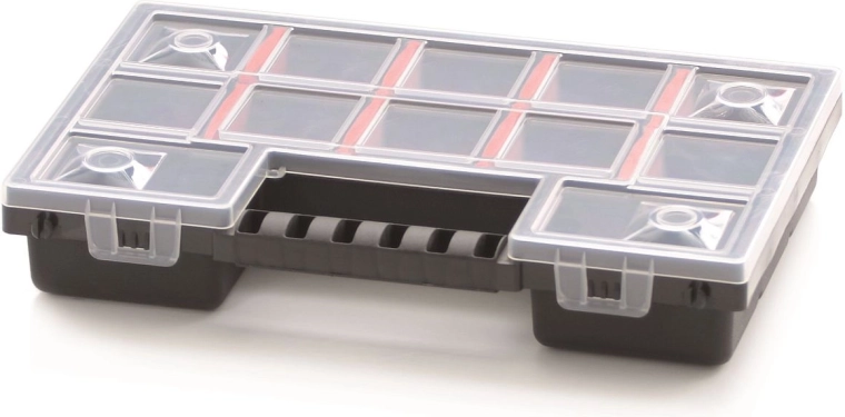 Kunststof organizer met 12 vakken NORS
