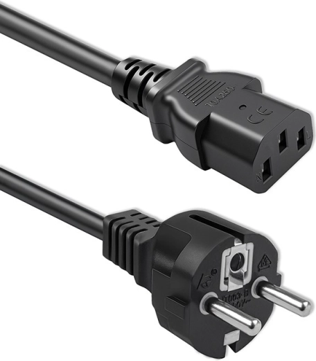 Voedingskabel Qoltec Schuko (CEE 7/7) – IEC C13, 3 m