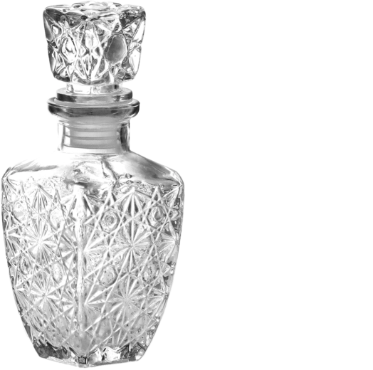 Glazen karaf 250 ml met stop