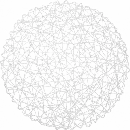 Papieren ronde tafelonderlegger 35 cm wit