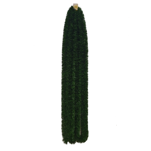 Groene kerstguirlande 6 m, diameter 10 cm