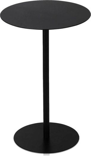 Ronde metalen bijzettafel zwart 35 × 53 cm Trends4You