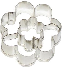 Uitsteker voor koekjes bloem met bloemetje