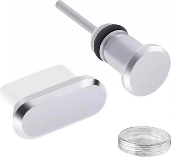 Da23a stofkap usb-c 2 stuks zilver