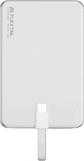 Flextail Zero Power Metal magnetische powerbank 5000 mAh zilverkleurig