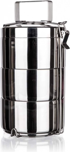 Akcent set van 3-delige roestvrijstalen thermoschalen