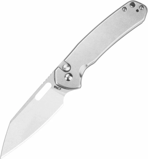 CJRB Pyrite-Alt Steel zakmes 7,9 cm satin, volledig metaal