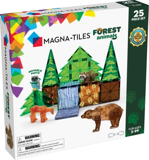 MAGNA-TILES magnetische bouwset bosdieren (25 stuks)