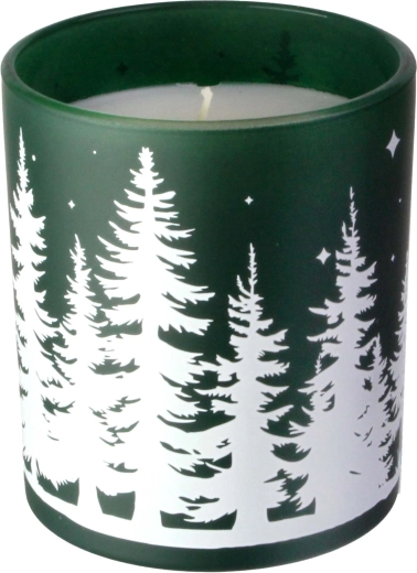 Geurkaars in glas Kerstboom 8 × 9 cm, 206 g