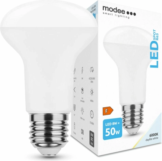 LED-lamp E27 8W koud wit MODEE Smart Lighting R63
