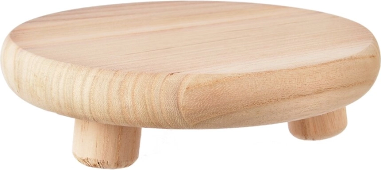 Decoratief houten mini-tafeltje bruin 22 × 22 × 9 cm