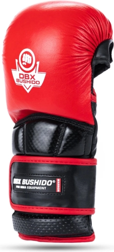 Premium MMA-handschoenen DBX BUSHIDO Warrior – rood