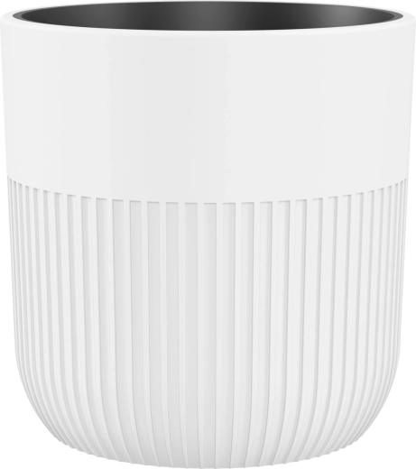 Bloempot Luca 30 cm wit met inzet