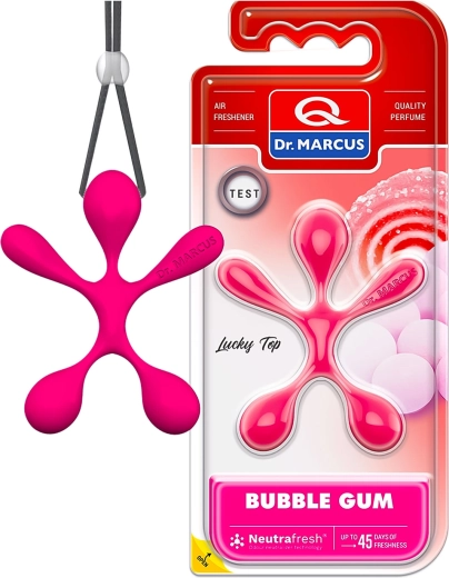Dr. Marcus Lucky Top Bubble Gum luchtverfrisser voor in de auto