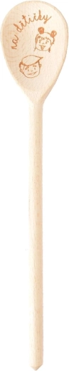 Houten kooklepel „Voor de kleintjes“ 30 cm