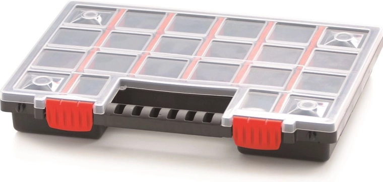 Kunststof organizer NORS met 22 vakken