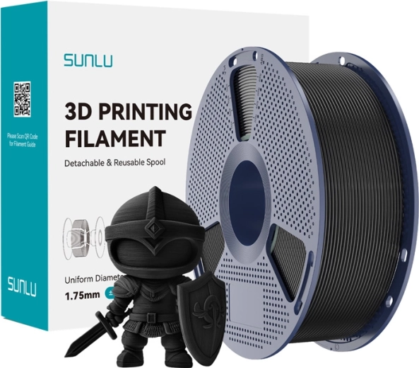 Filament SUNLU PLA+ 1,75 mm – zwart