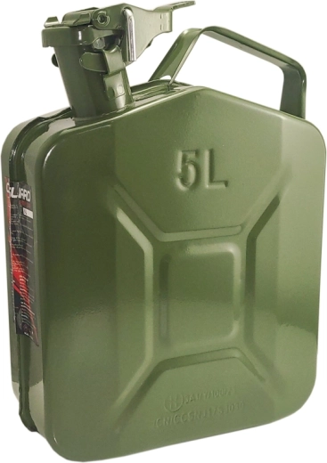 Metalen jerrycan voor benzine en diesel 5 l groen