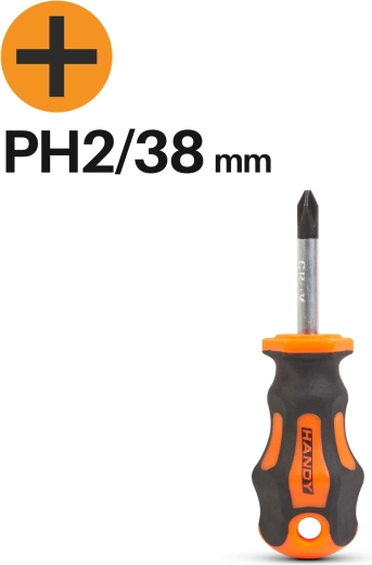 Kruiskopschroevendraaier PH2 38 mm